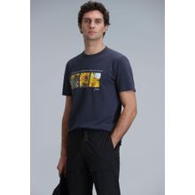 Lufian 111020192 June Antrasit Modern Grafik Erkek T-Shirt