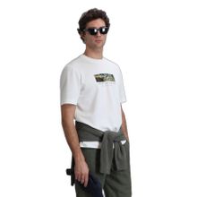 Lufian 111020193 Kırık Beyaz Erkek T-shirt