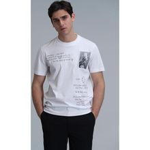 Lufian 111020219 Beyaz Erkek T-shirt