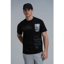 Lufian 111020219 Siyah Erkek T-shirt
