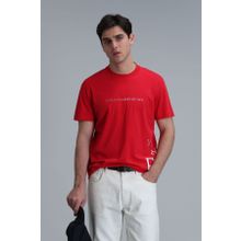 Lufian 111020221 Kırmızı Potter Modern Grafik Erkek T-shirt