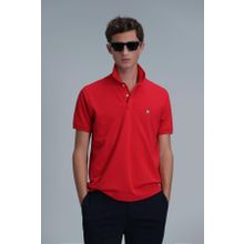 Lufian 111040164 Laon Kırmızı Smart Polo Erkek T-Shirt