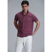Lufian 111040164 Laon Mürdüm Smart Polo Erkek T-Shirt