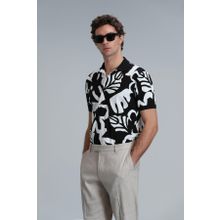 Lufian 111040169 Lindon Siyah Smart Polo Erkek T-Shirt