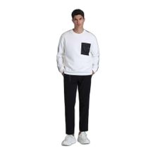 Lufian 112030153 Kırık Beyaz Erkek Sweatshirt