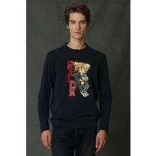 Lufian Dominic Lacivert Uzun Kol Erkek T-shirt