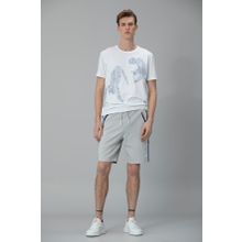Lufian Klausı Modern Grafik Beyaz Erkek T-shirt