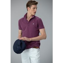 Lufian Laon Spor Polo Mor Erkek T-Shirt