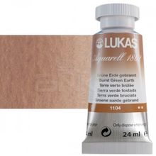 Lukas Aquarell 1862 1104 Burnt Green Earth Seri 2 Artist 24 ml Sulu Boya