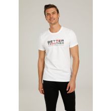 Lumberjack CT778 Beyaz Erkek Kısa Kol T-Shirt