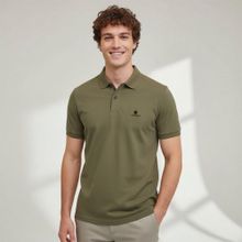 Lumberjack MB CT461 Sherman Erkek Haki Polo Yaka Tişört