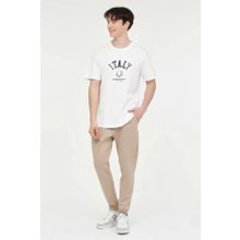 Lumberjack ML RENATO 11ITL 1030 6FX Renato Beyaz Erkek T-shirt