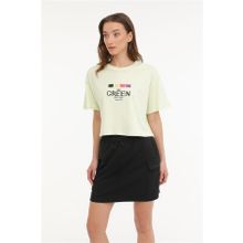 Lumberjack WL Vanilla 11MD1056 Neon Yeşil Kadın T-shirt