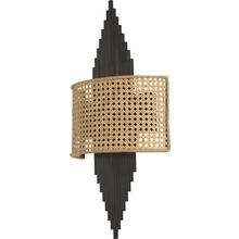 Lumexx Aslı Siyah Oval Rattan Abajurlu Aplik