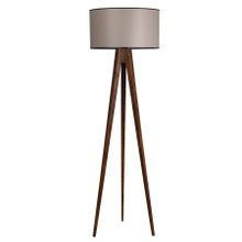Lumexx Tripod Ceviz Silindir 82 Abajurlu Lambader