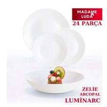 Luminarc Arcopal Zelie Beyaz 24 Parça Yemek Takımı