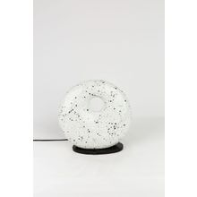 Luminocrafts El Yapımı Cam Mozaik Lamba, Lumino Bagel Simit Gece Lambası, Yoga Meditasyon Işığı, Bali El Yapımı Dekoratif Lamba, Loş Işık (Moksa)