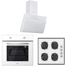 Luno L335W01+L 3462W+F6501W02 Beyaz 3'lü Ankastre Set