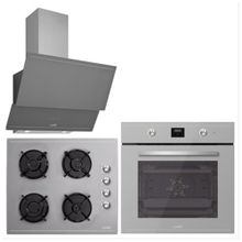 Luno L501S04 - L501S04 - 3481.6.147.03 3'lü Gri Ankastre Set
