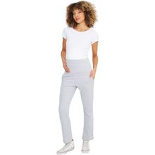 LuvmaBelly MYRA8600 Gri Örme Hamile Eşofman Altı