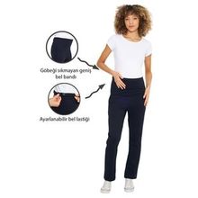 LuvmaBelly MYRA8600 Lacivert Örme Hamile Eşofman Altı