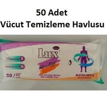 Lüx 50 Adet Vücut Temizleme Havlusu