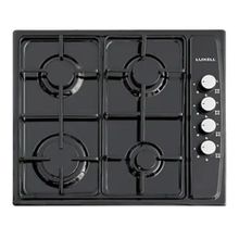 Luxell LX-420 F 4 Gözlü Gazlı Emaye Yüzeyli Set Üstü Ocak Siyah