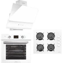 Luxell Opal DA-835-40 TAHDF-B66-SGF3 Beyaz 3'lü Ankastre Set