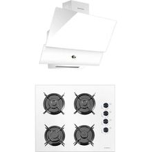 Luxell Süper Kristal OC88 - Rotary DA88 2'li Beyaz Ankastre Set