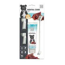 M-Pets Biftekli 31.5x14x4 cm Köpekler İçin Diş Fırçalama Seti