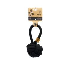 M-Pets Çekmeli Örgü Top 11x11x17 cm Siyah Köpek Oyuncağı