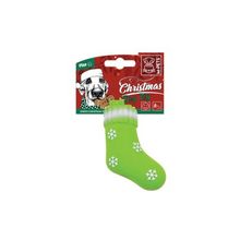 M-Pets Christmas Çorap 13x6.5x4 cm Yeşil Köpek Oyuncağı