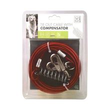 M-Pets Compensator Bahçe Bağlama Halati 5mt/ Kırmızı