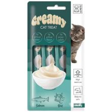 M-Pets Creamy Somon Balıklı ve Sığır Etli Sıvı 4x15 gr Kedi Ödülü