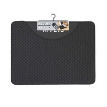 M-Pets Duplex Elekli 60x45 cm Siyah Kedi Kumu Paspası