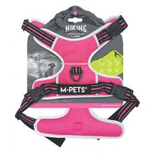 M-Pets Hiking Reflektörlü L Pembe 45-95 cm Köpek Göğüs Tasması