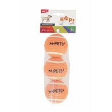 M-Pets Hop Tenis Topu 6.4 cm 3'lü Turuncu Köpek Oyuncağı