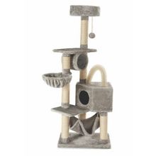 M-Pets Olympus Tırmalama 60x37x150 cm Tahtalı Kedi Evi
