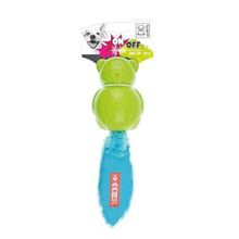 M-Pets On/Off Teddy Blue Green Köpekler için Kauçuk Oyuncak