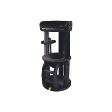 M-Pets Panther Premium Suite 62x62x130 cm Siyah Kedi Tırmalama Ağacı