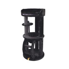 M-Pets Panther Premium Suite 62x62x130 cm Siyah Kedi Tırmalama Ağacı