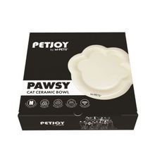 M-Pets Pawsy Seramik 175 ml Beyaz Kedi ve Köpek Mama Kabı