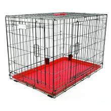 M-Pets Voyager 2 Kapılı 122x76x84 cm XXL Kırmızı Köpek Kafesi