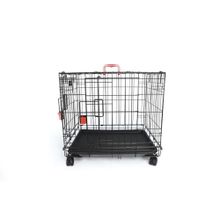 M-Pets Voyager Tekerlekli 2 Kapılı 61x46x48 cm S Siyah Köpek Kafesi