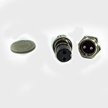M16 2 Pin Dişi Konnektör