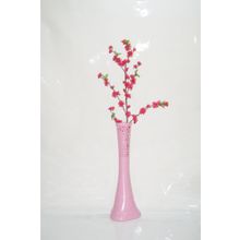 M3Decorium Desenli Pembe Fuşya Bahar Dalı 60cm Vazo