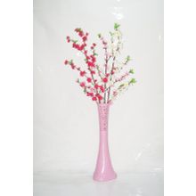 M3Decorium Desenli Pembe Üç Renk Bahar Dalı 60cm Vazo