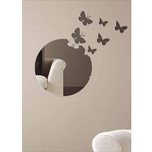 M3Decorium DKM3DMG303 Yuvarlak Kopan Kelebekli Ayna