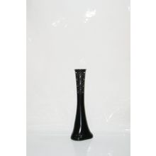 M3Decorium Siyah Desenli Fil Ayağı Uzun 60cm Vazo