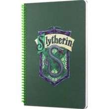 Mabbels DFT-388579 Harry Potter Slytherin Yeşil 80 Yaprak 17x24 cm Spiralli Defter